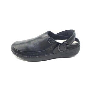 FitFlop Gogh Pro Slingback Clogs Superlight Leather Black Womens EU 42 US 10